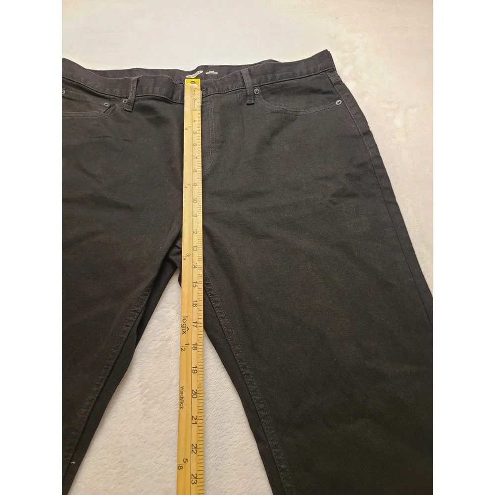 Old Navy Slim Built-In Flex Jeans Men's 38x30 Black Rinse Stretch Pants Slim fit